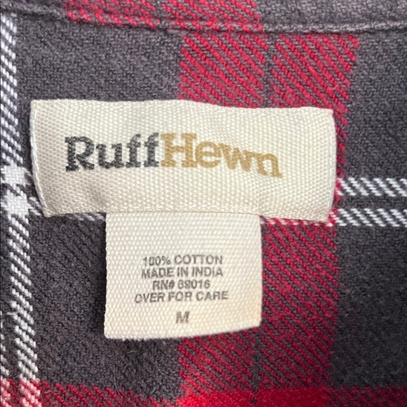 Ruff Hewn Red and Black Checkered Men's Shirt - Picture 2 of 5
